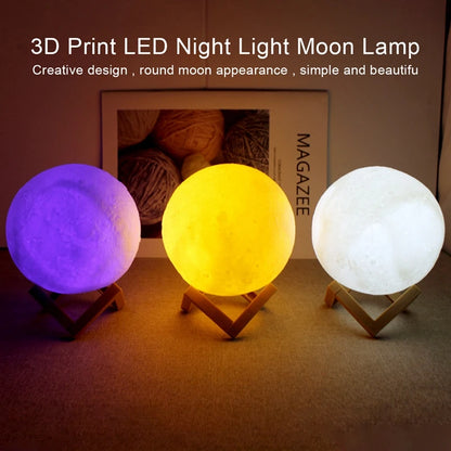 Book Light LED Moon, Galaxy