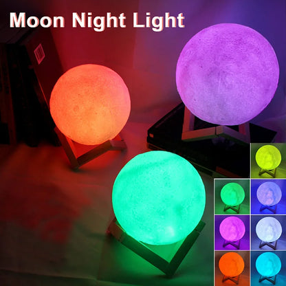 Book Light LED Moon, Galaxy