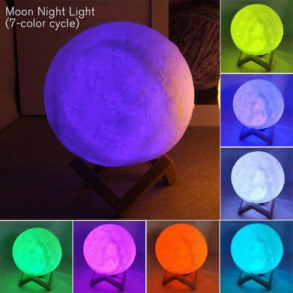 Book Light LED Moon, Galaxy