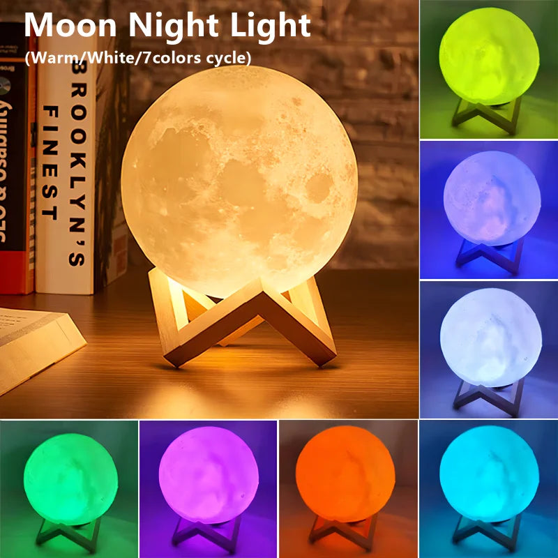 Book Light LED Moon, Galaxy